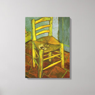 Toile Vincent van Gogh - La chaise de Vincent avec sa pi