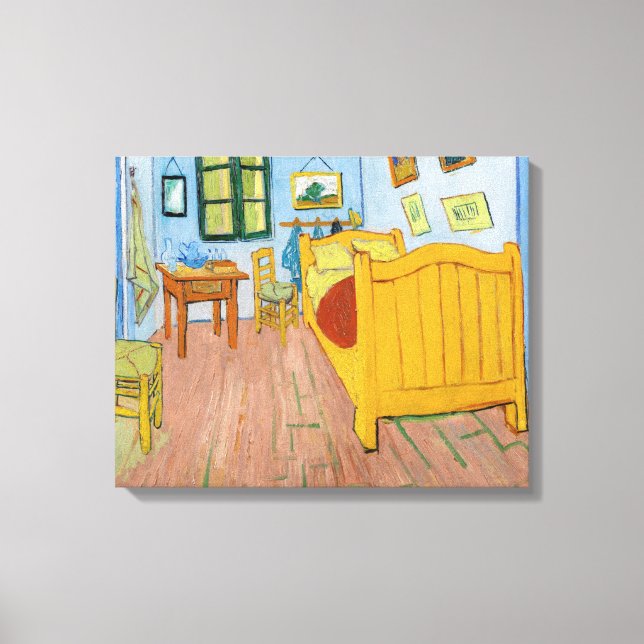 Toile Vincent Van Gogh - La chambre de Vincent à Arles (Recto)
