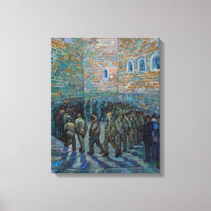 Toile Vincent van Gogh - La cour de la prison