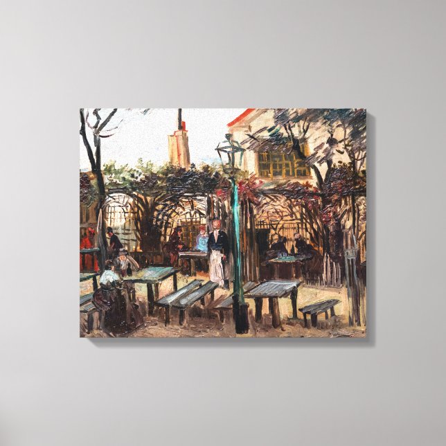 Toile Vincent Van Gogh - La Guinguette sur Montmartre (Recto)