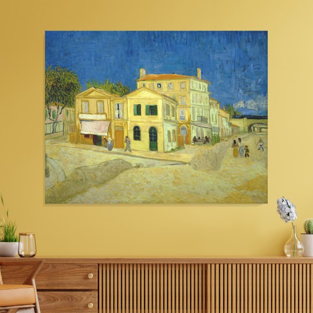 Toile Vincent van Gogh - La maison jaune (Insitu(Salon))