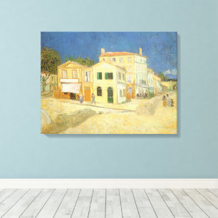 Toile Vincent van Gogh - La Maison Jaune (La Rue)