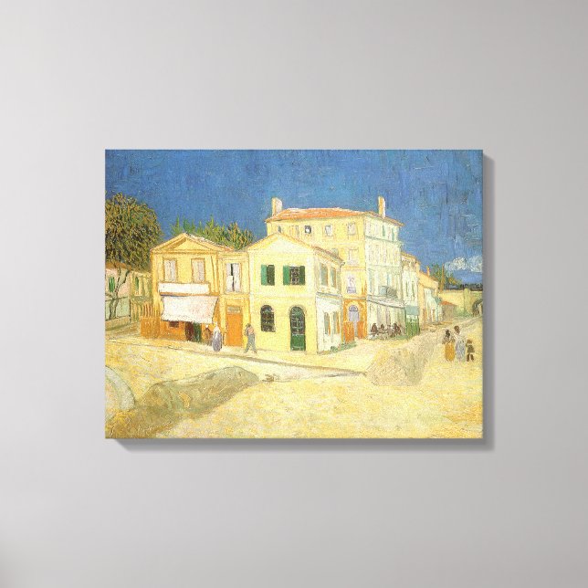 Toile Vincent van Gogh - La Maison Jaune (La Rue) (Recto)
