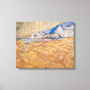 Toile Vincent van Gogh   la moissonneuse