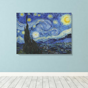 Toile Vincent Van Gogh, La Nuit étoilée