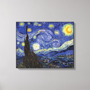 Toile Vincent Van Gogh - La Nuit étoilée Extra Large