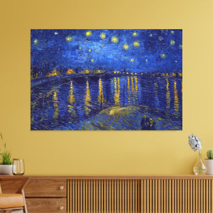 Toile Vincent Van Gogh, La Nuit étoilée peinture