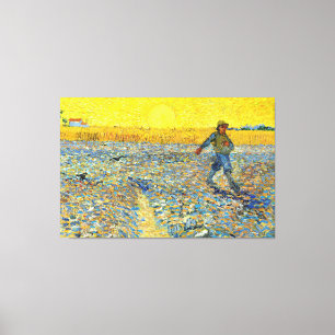 Toile Vincent van Gogh - La tour au coucher du soleil