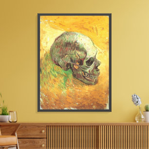 Toile Vincent van Gogh - La vie morte avec le crâne