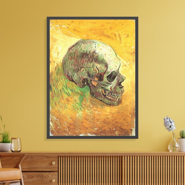 Toile Vincent van Gogh - La vie morte avec le crâne (Insitu(Salon))