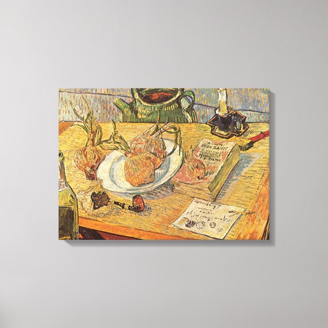 Toile Vincent van Gogh - La vie morte avec tableau (Recto)