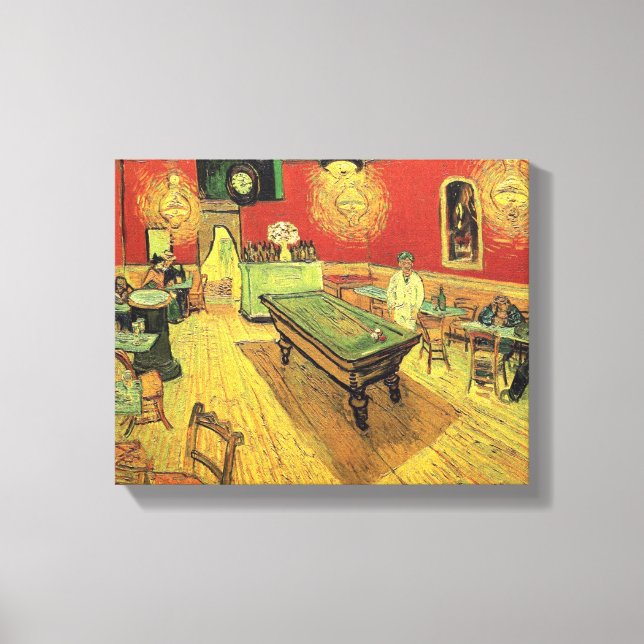 Toile Vincent Van Gogh - Le Café de nuit Beaux-Arts (Recto)