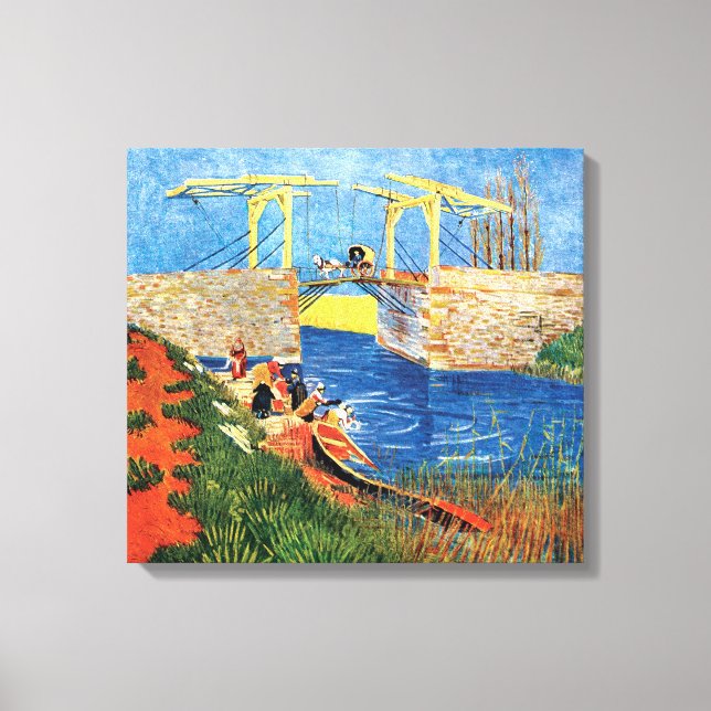 Toile Vincent Van Gogh - Le Pont de Langlois à Arles (Recto)