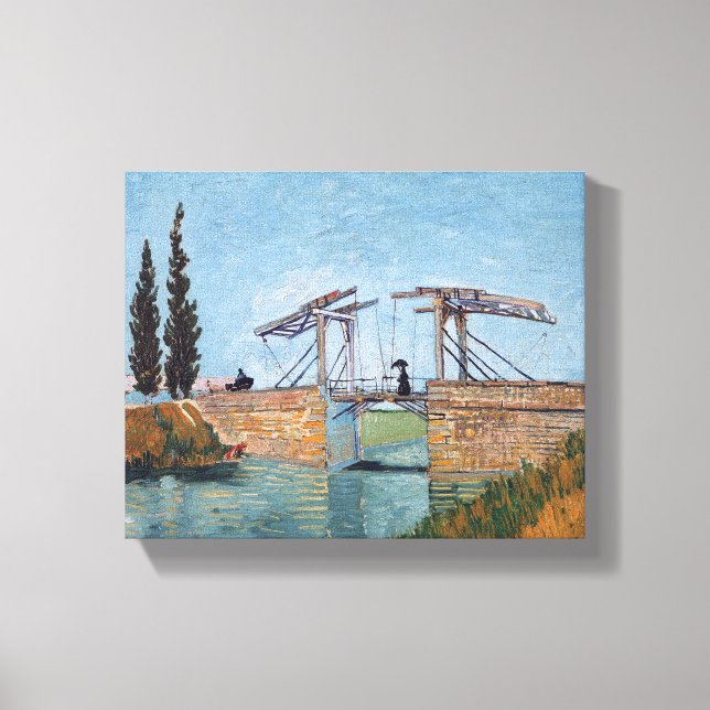 Toile Vincent Van Gogh - Le pont des Langlois à Arles (Recto)
