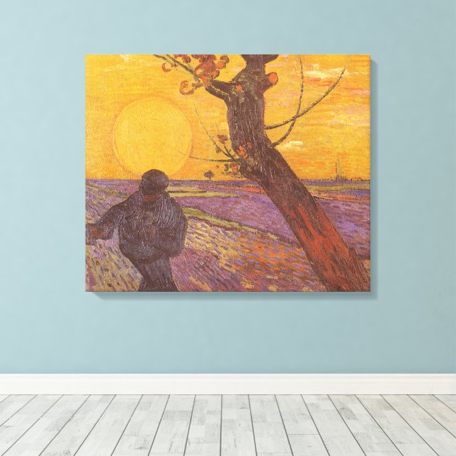 Toile Vincent van Gogh - Le Semeur (Insitu (Plancher de Bois))