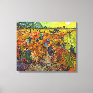 Toile Vincent van Gogh - Le vignoble rouge