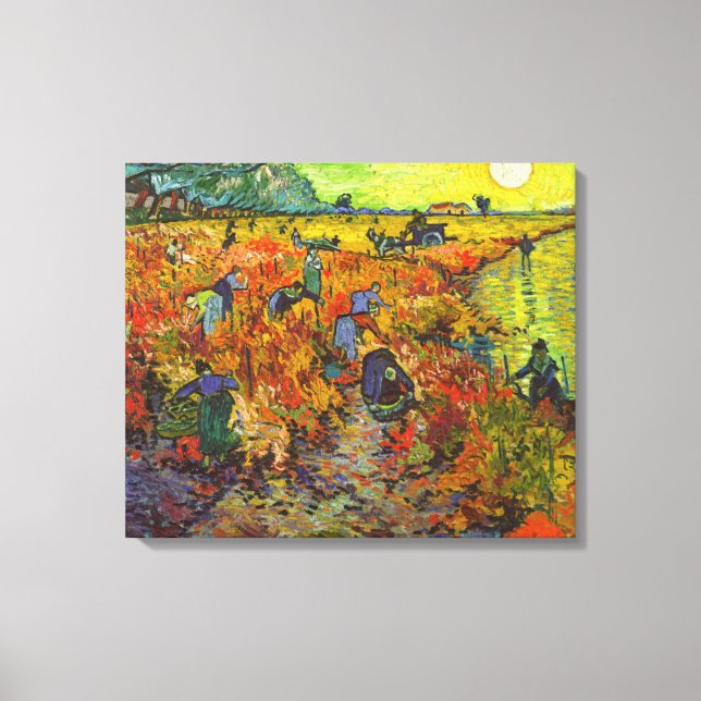 Toile Vincent van Gogh - Le vignoble rouge (Recto)