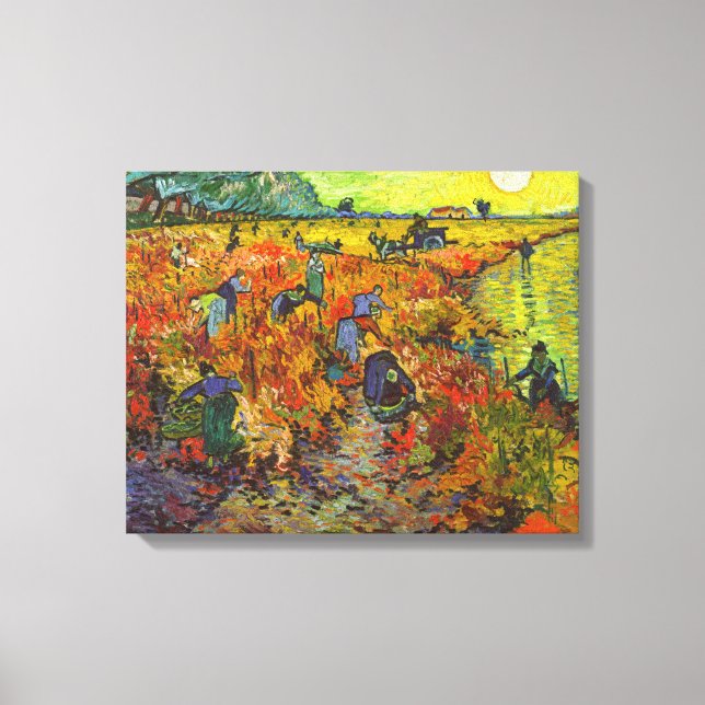 Toile Vincent van Gogh - Le vignoble rouge (Recto)