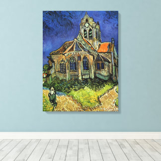 Toile Vincent van Gogh - L'église d'Auvers