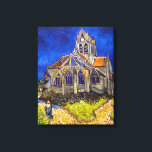 Toile Vincent van Gogh - L'église d'Auvers<br><div class="desc">L'église d'Auvers / l'Eglise à Auvers-sur-oise par Vincent Van Gogh en 1890</div>