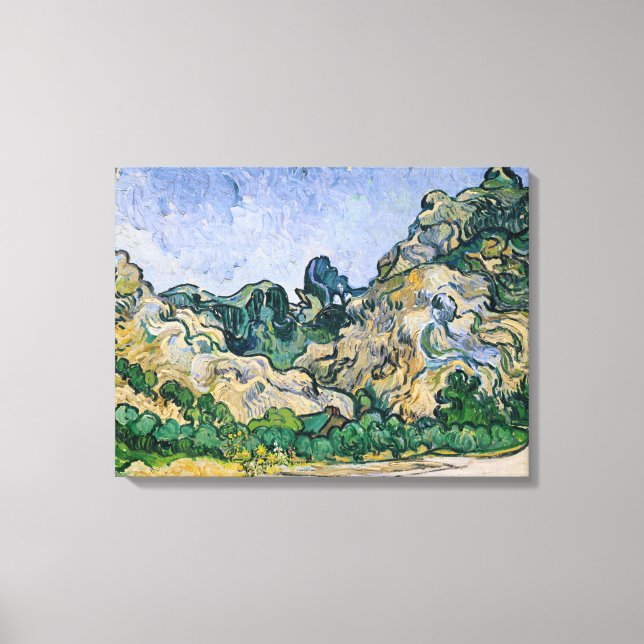 Toile Vincent van Gogh | Les Alpilles, 1889 (Recto)