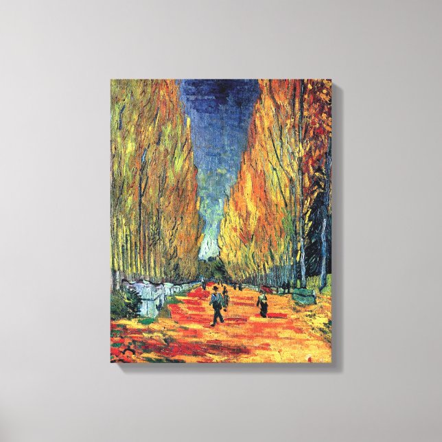 Toile Vincent Van Gogh - Les Alyscamps (Recto)