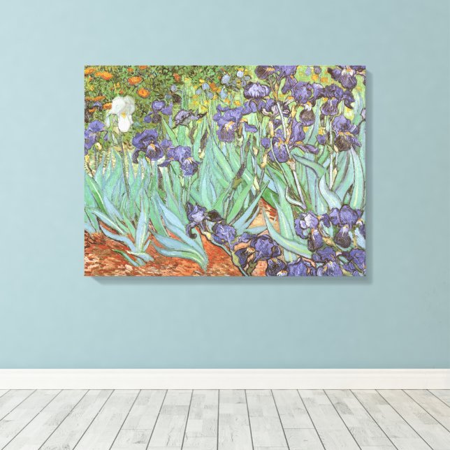 Toile Vincent van Gogh - Les Iris (Insitu (Plancher de Bois))