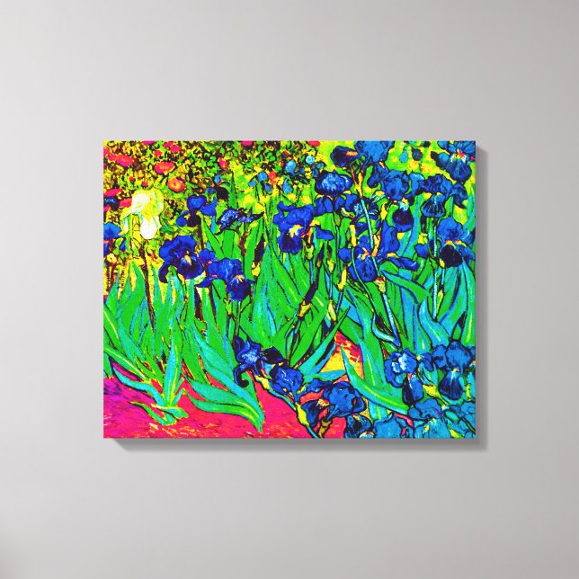 Toile Vincent Van Gogh - Les Iris - Amoureux des Fleurs  (Recto)