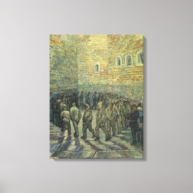 Toile Vincent van Gogh - Les Prisonniers faisant de l'ex (Recto)