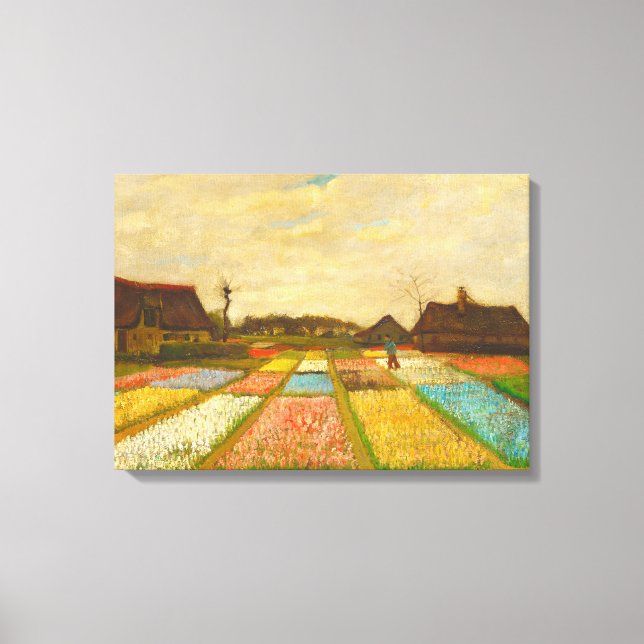 Toile Vincent van Gogh Lits à fleurs en Hollande (Recto)