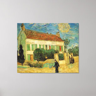 TOILE VINCENT VAN GOGH - MAISON BLANCHE DE NUIT CANVAS
