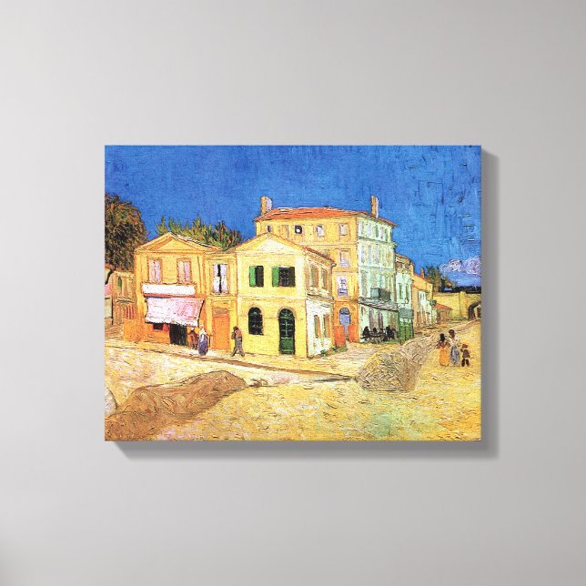 Toile Vincent Van Gogh - Maison Jaune - Art (Recto)