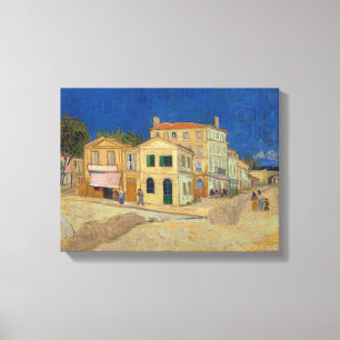 Toile Vincent van Gogh - Maison Jaune / Rue