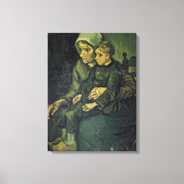 Toile Vincent van Gogh | Mère et Enfant, 1885 (Recto)