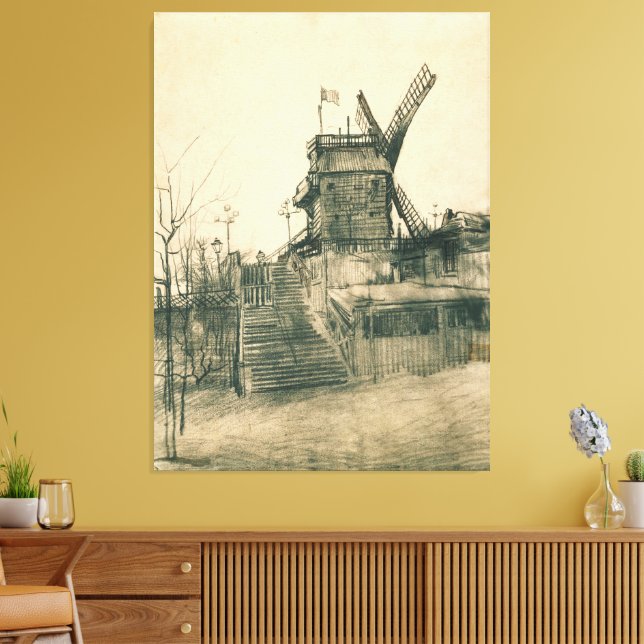 Toile Vincent van Gogh - Moulin de la Galette (Insitu(Salon))