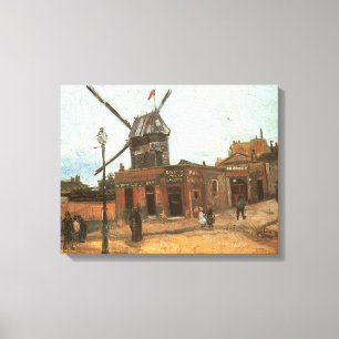 Toile Vincent van Gogh - Moulin de la Galette, le moulin