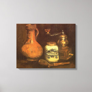 Toile Vincent van Gogh - Nature morte avec moulin à café