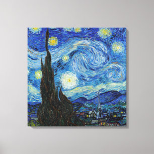 Toile Vincent Van Gogh Nuit d'art Vintage