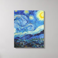 Vincent Van Gogh Nuit étoilée Art fin vintage