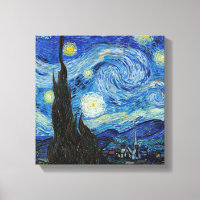 Vincent Van Gogh Nuit Étoilée Art Fin Vintage