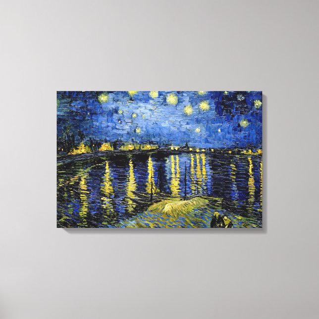 Toile Vincent Van Gogh Nuit Sur Le Rhône 1888 (Recto)