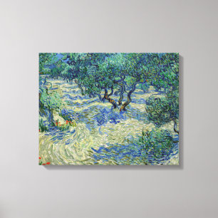 Toile Vincent van Gogh - Oliveraie : ciel bleu brillant