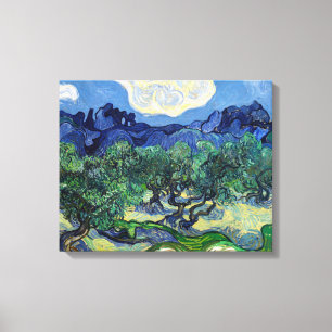 Toile Vincent van Gogh - Oliviers avec les Alpilles