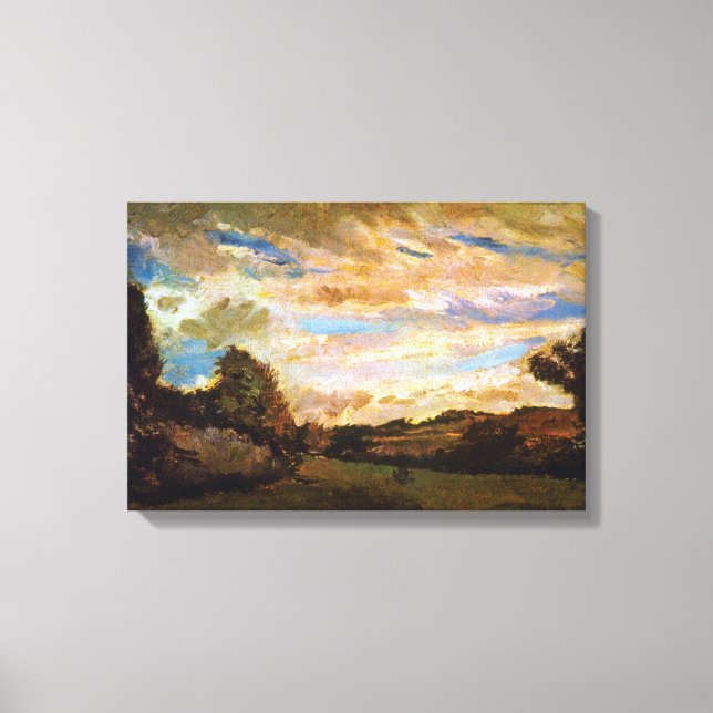 Toile Vincent Van Gogh - Paysage avec des dunes Beaux-Ar (Recto)