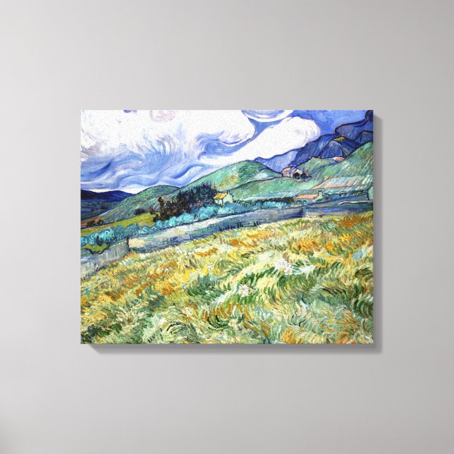 Toile Vincent van Gogh Paysage de Saint-Rémy (Recto)