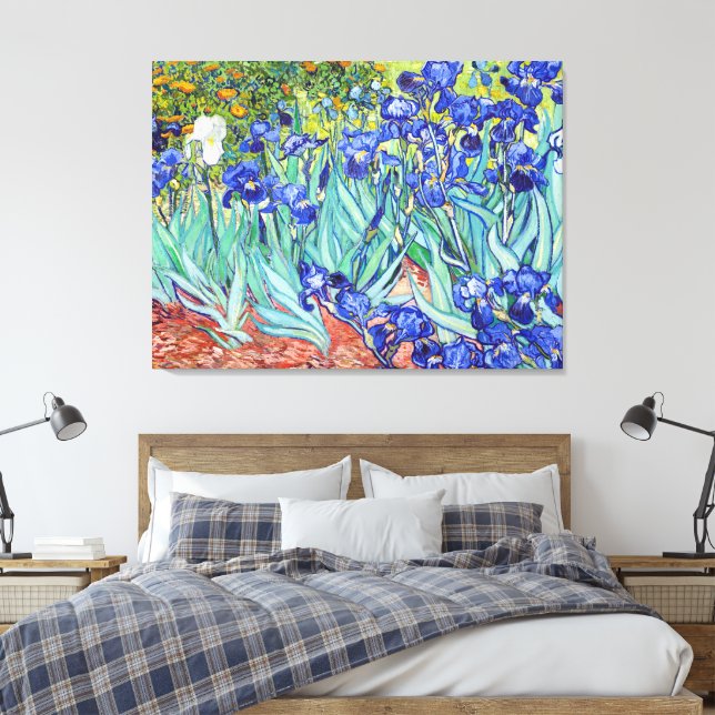 Toile Vincent Van Gogh peignant les Iris (Insitu(Chambre))