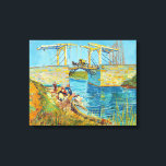 Toile Vincent van Gogh - Pont Langlois à Arles #1<br><div class="desc">Le pont des Langlois à Arles avec femmes Laver - Vincent van Gogh,  Huile sur toile,  1888,  Arles</div>