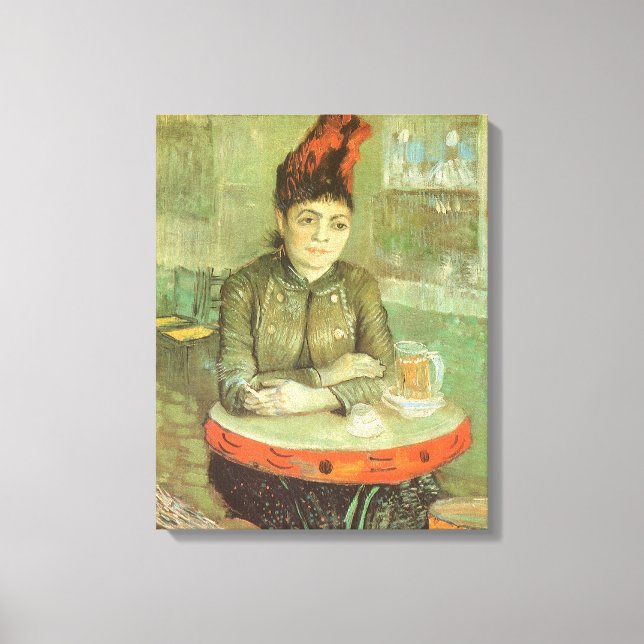 Toile Vincent van Gogh - Portrait d'Agostina Segatori (Recto)