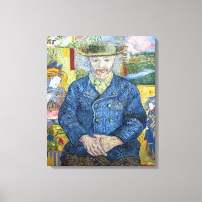 Toile Vincent van Gogh - Portrait de Père Tanguy (Recto)