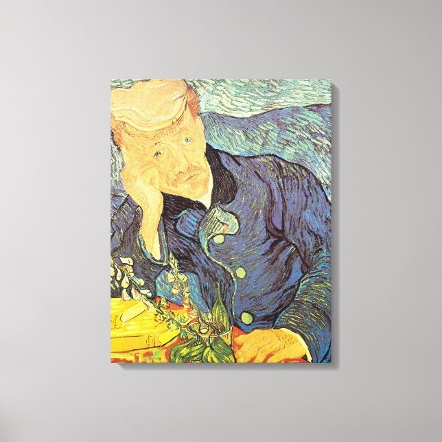 Toile Vincent van Gogh - Portrait du docteur Gachet (Recto)